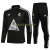 Real Madrid Sweatshirts Anzüge Suit Quarter-zip 2021-22 Schwarze Für Herren